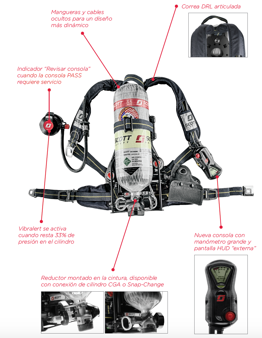 AIR - PAK X3 PRO | Equipo de respiración autónoma - SCBA con norma NFPA ...